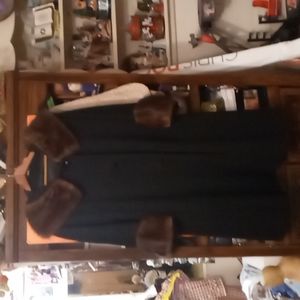 Winter Coat Trimmed w/Mink Collar and Cuffs